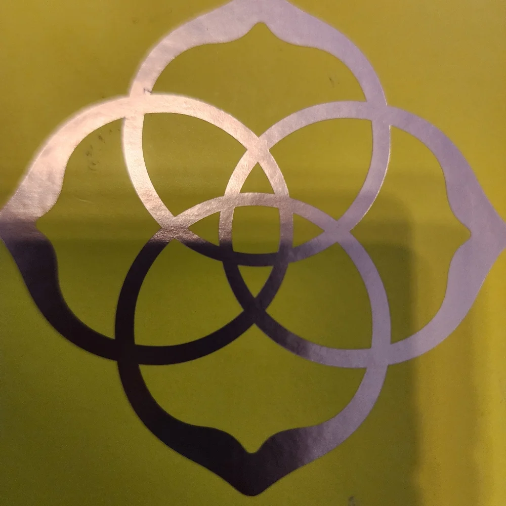 Kendra Scott Silver and White Hexagon Earrings. NO BOX INCLUDED - Picture 5 of 6